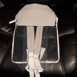 calvin klein clear back pack